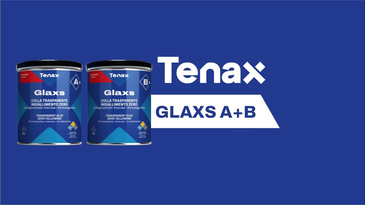 Tenax Glaxs Original | Trasparent Solid Glue Zero Yellowing for Natural Stone Ceramic and Quartz