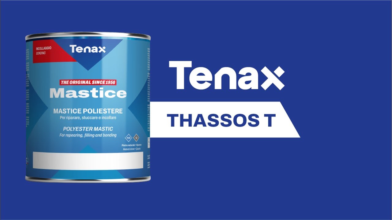 Tenax Thassos T | Trasparent Solid Polyester Mastic for Natural Stone and Quartz